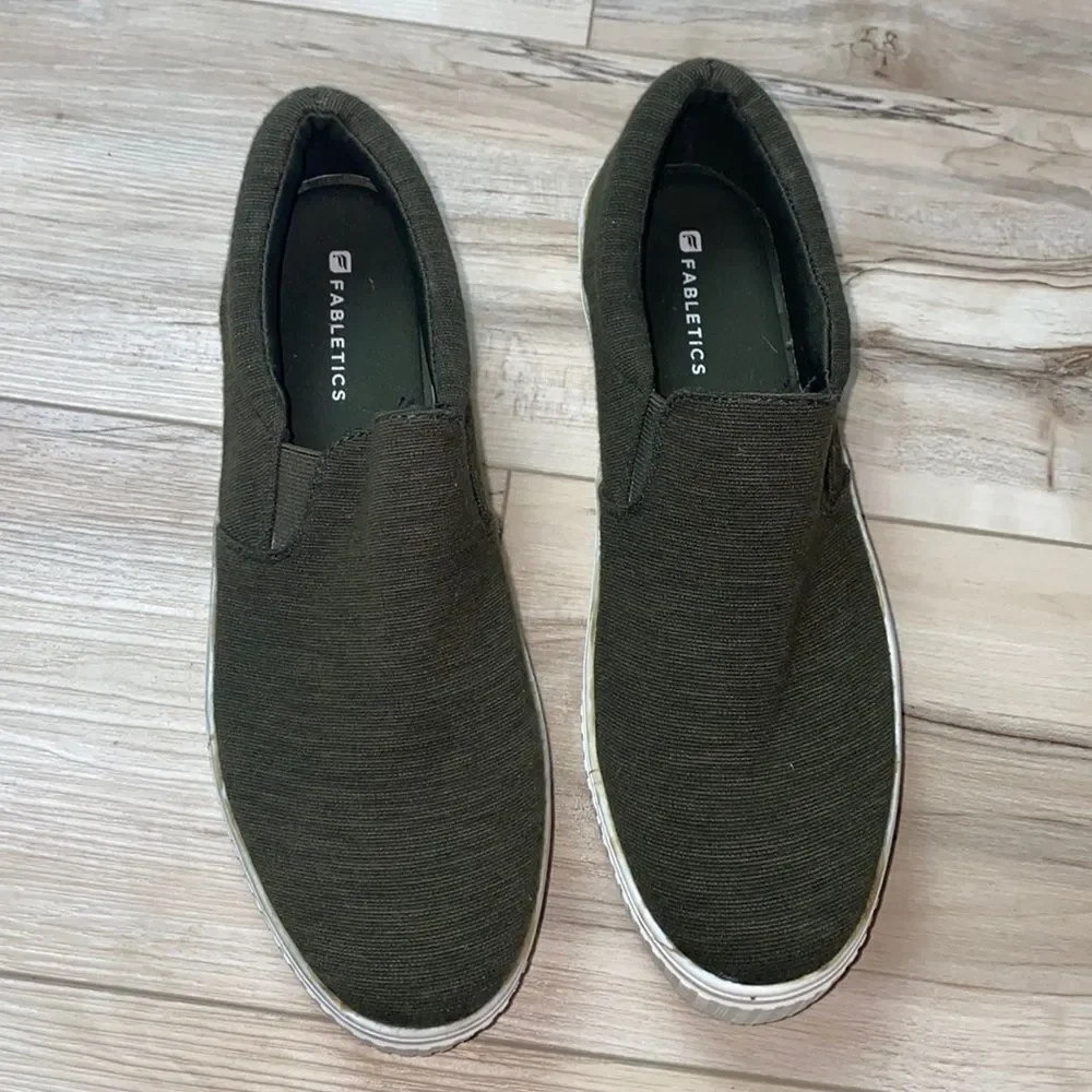 Fabletics Pier Comfort platform Olive Shoes  10